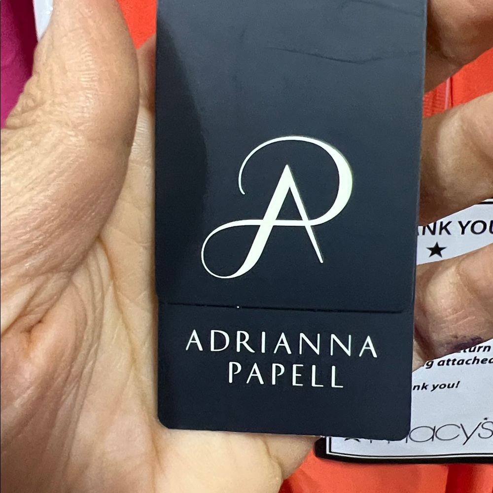 Adrianna Papell Pink & Orange Halter Maxi Dress - Picture 4 of 5